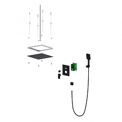 Timo Душевая система Selene SX-2029/03SM черная – фотография-11